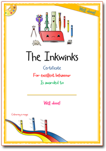 Click and Download to Print the Excellent behaviour Certificate